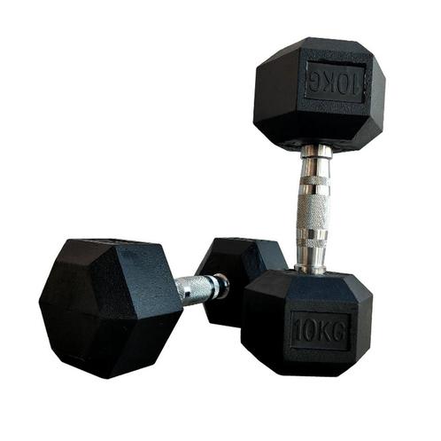 Hexagon dumbbellset - 22,5 kg t/m 30 kg, Sport en Fitness, Fitnessmaterialen, Nieuw, Armen, Verzenden