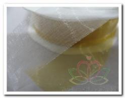 Lint Voile 25 mm breed / rol - rose 10 Lint Voile 25 m, Hobby en Vrije tijd, Knutselen, Nieuw
