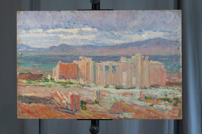 Abel Lauvray (1870-1950) - Temple grec, Antiek en Kunst, Kunst | Schilderijen | Klassiek