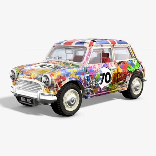 Mr Brainwash (1966) - Matchbox x Mr Brainwash Austin Mini, Antiquités & Art, Art | Peinture | Moderne