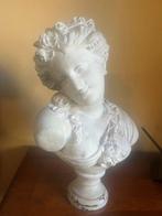 Buste, Large French Terracotta Bust – Signed “A.R. Marion” ,