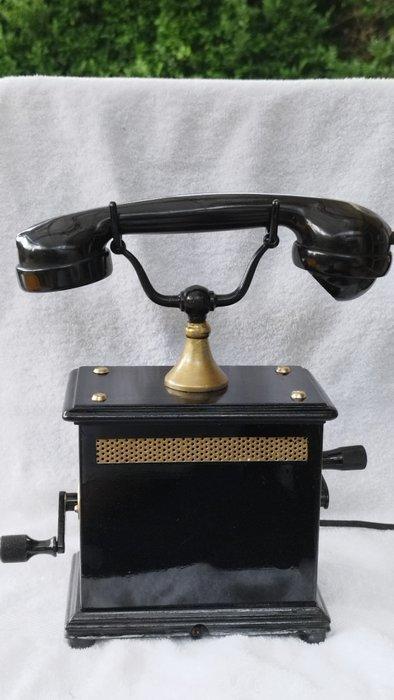 Geeller - Téléphone analogique - double manivelles - Acier,, Antiek en Kunst, Kunst | Designobjecten
