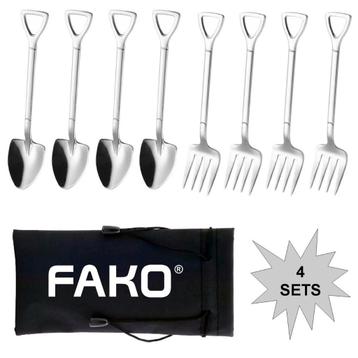 Fako Bijoux® - Gebak Bestek - Dessert Bestek - Schep & Hark beschikbaar voor biedingen