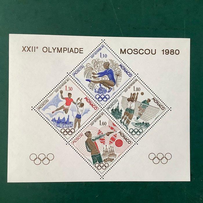 Monaco 1980 - Speciale blok: Olympische Spelen in Moskou -, Postzegels en Munten, Postzegels | Europa | Frankrijk