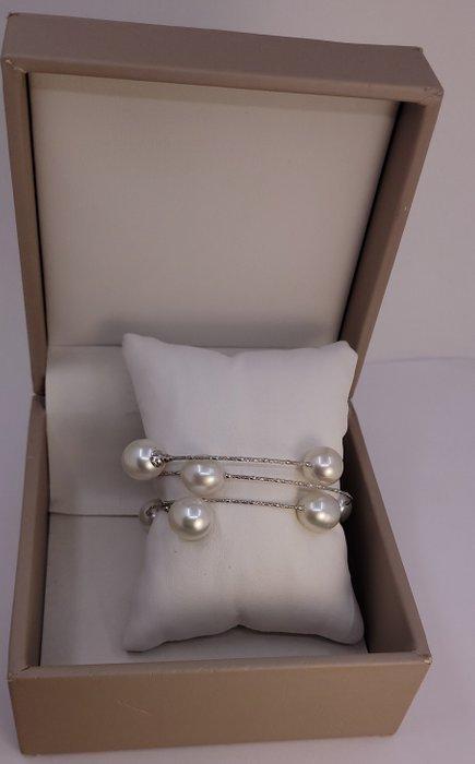 Armband - 18 karaat Witgoud, 11x12 mm Australische South Sea, Handtassen en Accessoires, Armbanden