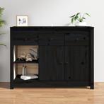 vidaXL Buffet Noir 100x35x74 cm Bois massif de pin, Verzenden, Neuf