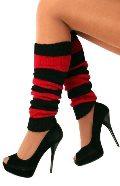 Beenwarmers Zwart/Rood, Hobby en Vrije tijd, Feestartikelen, Nieuw, Verzenden