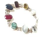 Sans prix de réserve - Bracelet Argent, Plusieurs pierres, Bijoux, Sacs & Beauté, Bijoux anciens