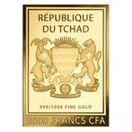 Tsjaad. 3000 Francs 1/1000 oz 999 Fine Gold, Leonardo da