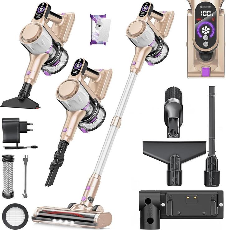 Steelstofzuiger - Draadloos - Stofzuiger Zonder zak - 45KPa, Huis en Inrichting, Woonaccessoires | Overige, Verzenden