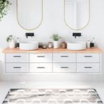 vidaXL Wastafelblad 220x60x(2-4) cm behandeld massief hout, Huis en Inrichting, Keuken | Keukenelementen, Verzenden, Nieuw