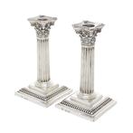 Charles Stuart Harris - Kaarsenhouder (2) - .925 zilver - 16, Antiek en Kunst