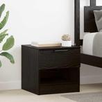 vidaXL Bedkast met lade 2 pcs Zwart eiken 40 x 39 x 40 cm, Huis en Inrichting, Verzenden, Nieuw
