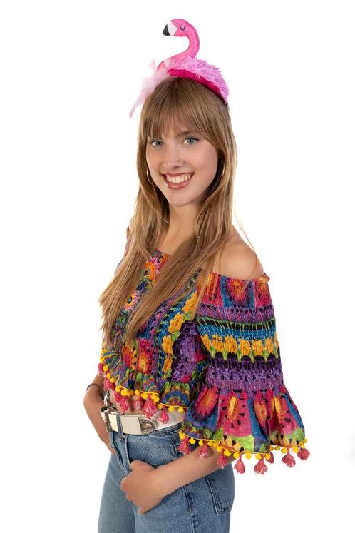 Haarband Flamingo Diadeem Roze Vogel Dons Veertjes Zacht Haa, Kleding | Dames, Carnavalskleding en Feestkleding, Nieuw, Ophalen of Verzenden