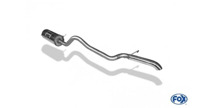 FOX Ford Ranger 2011-08/2016 - 4x4 - dubbele cabine einddemp, Auto-onderdelen, Uitlaatsystemen, Nieuw, Verzenden