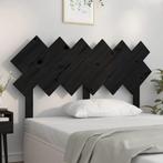 vidaXL Hoofdbord 132x3x81 cm massief grenenhout zwart, Huis en Inrichting, Slaapkamer | Bedden, Verzenden, Nieuw
