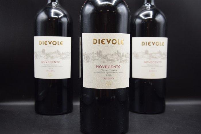 2016 Dievole, Novecento Riserva - Chianti Classico DOCG - 3, Verzamelen, Wijnen