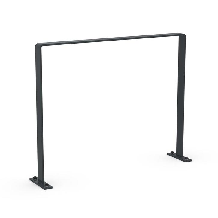 Fietsaanleunbeugel 2 fietsen Safety Antraciet 100 cm, Fietsen en Brommers, Fietsaccessoires | Overige Fietsaccessoires, Verzenden