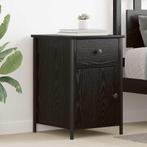 vidaXL Nachtkastje 2 pcs Zwart eiken 40 x 42 x 60 cm Bewerkt, Huis en Inrichting, Slaapkamer | Nachtkastjes, Verzenden, Nieuw