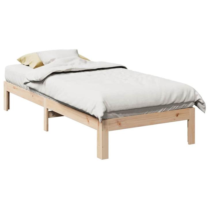 Bedframe Massief Grenen 90x200 | Retour Deal Scherpe Prijs!, Huis en Inrichting, Slaapkamer | Bedden, 90 cm, 200 cm, Nieuw, Hout