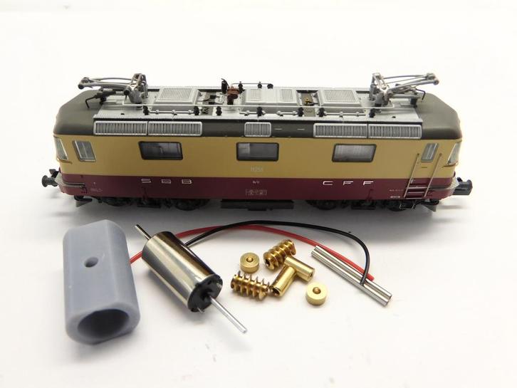 micromotor NF066C ombouwset Fleischmann Re 4/4, Hobby en Vrije tijd, Modeltreinen | N-Spoor, Gelijkstroom, Overige typen, Nieuw