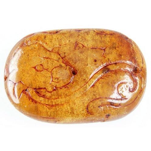 Talisman - AMBER - China - Ming Dynastie (1368-1644), Antiek en Kunst, Antiek | Overige Antiek