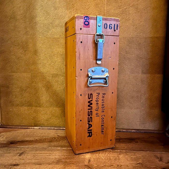 Swissair - Kist - Hout, Antiek en Kunst, Antiek | Wandborden en Tegels