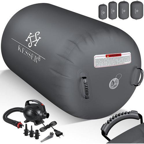 Grote opblaasbare fitnessrol - air roll - 120x75 cm - met, Sport en Fitness, Fitnessmaterialen, Verzenden