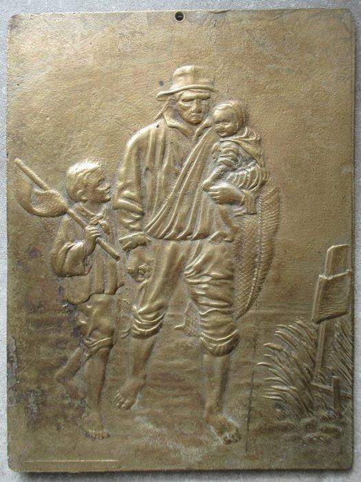 Langs Moeders graf - naar Jozef Israëls (1824-1911) -, Antiek en Kunst, Curiosa en Brocante