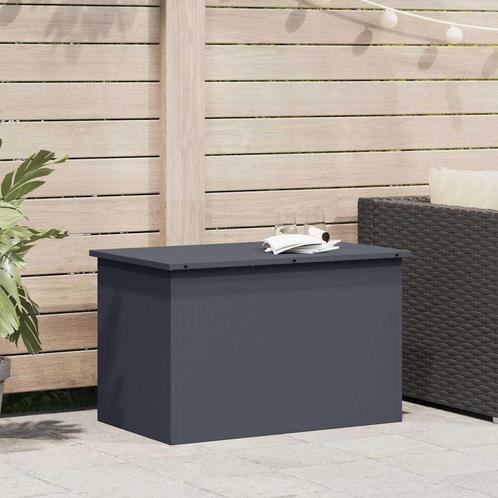vidaXL Buitopslagdoos Antraciet 80 x 50.5 x 50 cm, Doe-het-zelf en Bouw, Kratten en Dozen, Nieuw, Verzenden