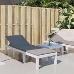 vidaXL Ligbed met kussens PP wit, Tuin en Terras, Verzenden, Nieuw