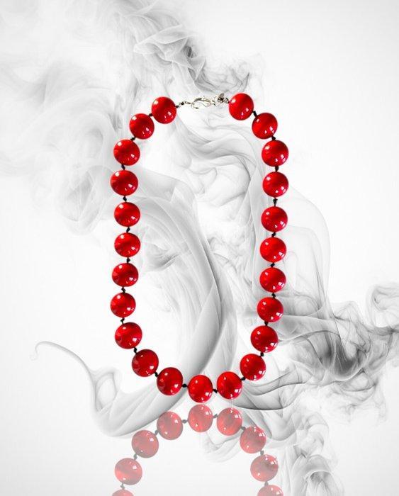 Murano-glas - Halsketting - ketting met Murano-parels, Antiek en Kunst, Antiek | Glaswerk en Kristal