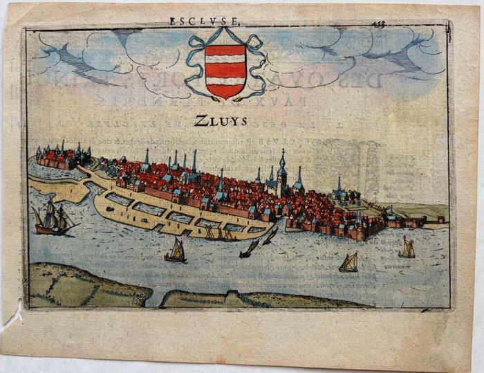 Nederland - Sluis; L. Guicciardini - Zluys / Escluse -, Boeken, Atlassen en Landkaarten