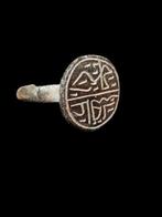 Middeleeuws Brons, Islam ( Nomaden) Rare Ring  (Zonder