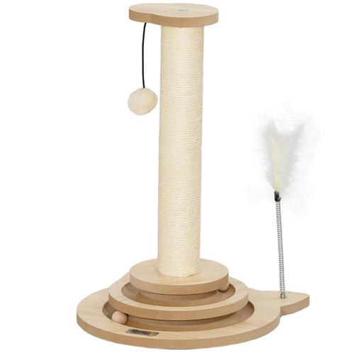 TRUUSK 4-in-1 Krabpaal - 49cm Krabkolom - Sisal-Kattenkrabbo, Dieren en Toebehoren, Katten-accessoires, Verzenden
