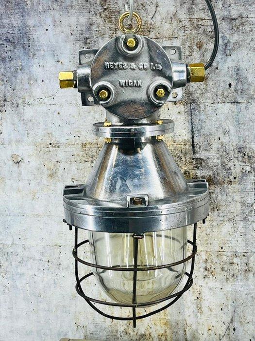 Heyes & Co LTD - Plafondlamp - Aluminium, Glas, Antiek en Kunst, Antiek | Wandborden en Tegels