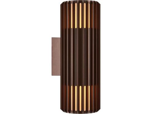Nordlux Aludra-wandlamp-seaside-up & down-2xE27-bruin, Huis en Inrichting, Woonaccessoires | Overige, Zo goed als nieuw, Verzenden