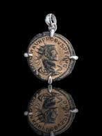 Romain antique, Empire Bronze Pendentif en forme de monnaie, Verzamelen
