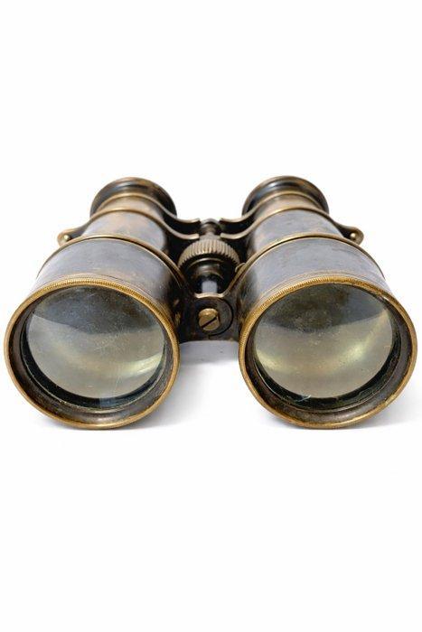 Marine observation binoculars - Circa 1900 - Jumelles, Antiquités & Art, Curiosités & Brocante