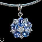 Pendentif en saphir très rare en argent 925. Une pierre