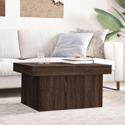 vidaXL Table basse chêne marron 80x55x40 cm bois, Maison & Meubles, Tables | Tables de salon, Neuf, Envoi
