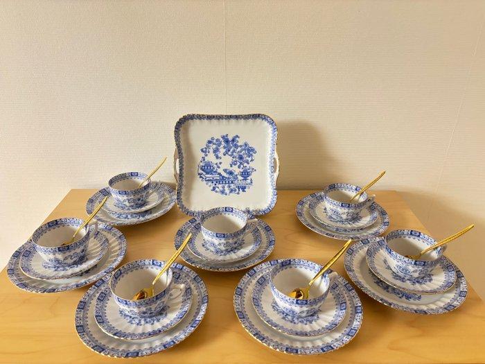 Bavaria - China Blau, 60er Jahre - Koffieservies - Porselein, Antiquités & Art, Antiquités | Meubles | Tables