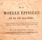 Charles-Prosper Ollivier - De la moelle épinière et de ses, Antiek en Kunst