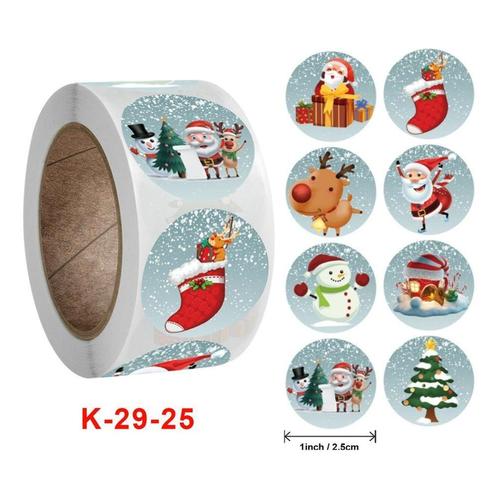 500 stickers labels kerstetiketten merry christmas k29-25, Huis en Inrichting, Woonaccessoires | Kunstplanten en Kunstbloemen