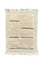 Moderne witte wollen tapijt - Marokkaans tapijt - Beni, Huis en Inrichting, Nieuw