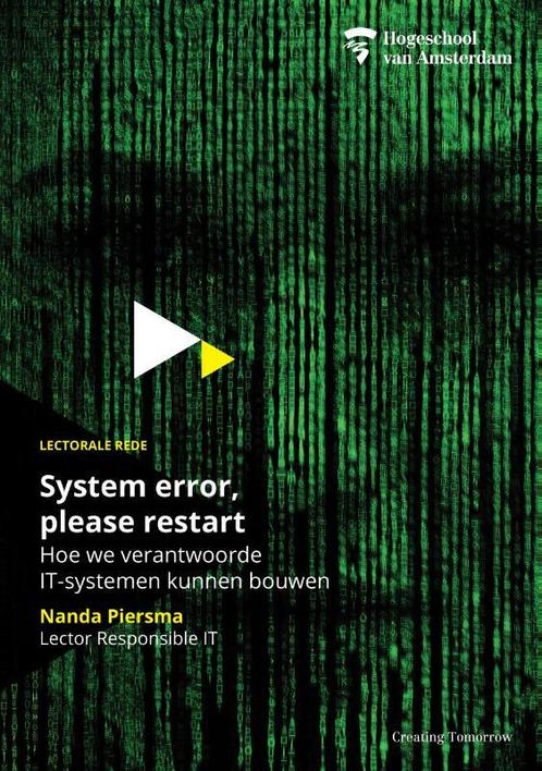 System Error, Please Restart 9789463014311, Livres, Informatique & Ordinateur, Envoi