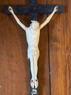 Antiek Crucifix - Been, Hout - de achttiende eeuw - Crucifix, Antiek en Kunst