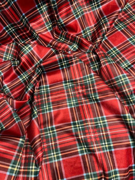 Helder meubelvelours - Schots tartan - Textiel - 200 cm -, Diversen, Kerst