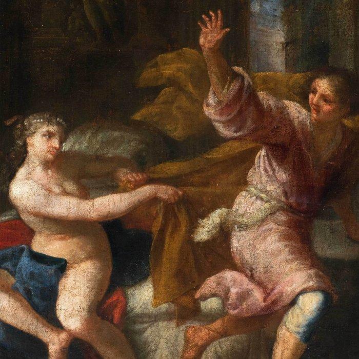 Neapolitan school (XVII) - Joseph and Potiphars Wife, Antiquités & Art, Art | Peinture | Classique