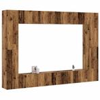 vidaXL 8-delig Tv-meubelset wandmontage bewerkt hout oud, Huis en Inrichting, Verzenden, Nieuw